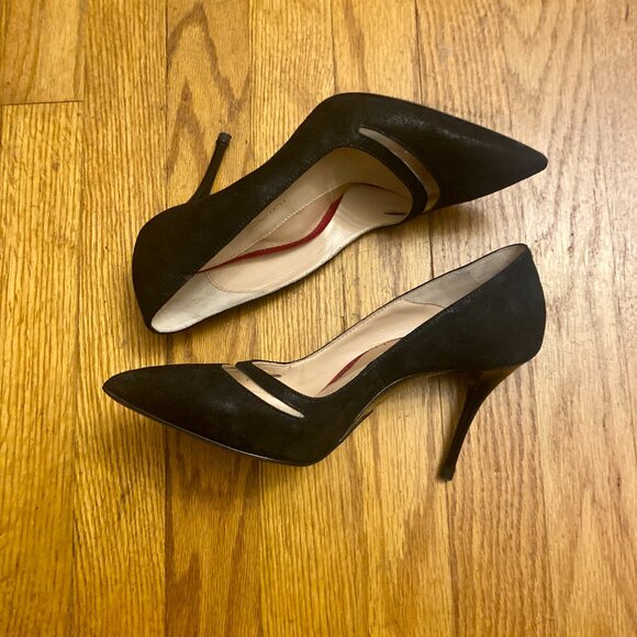 Enrico Cuini for Jamie Black Pumps Heels Shoes Size 36.5 / 6.5